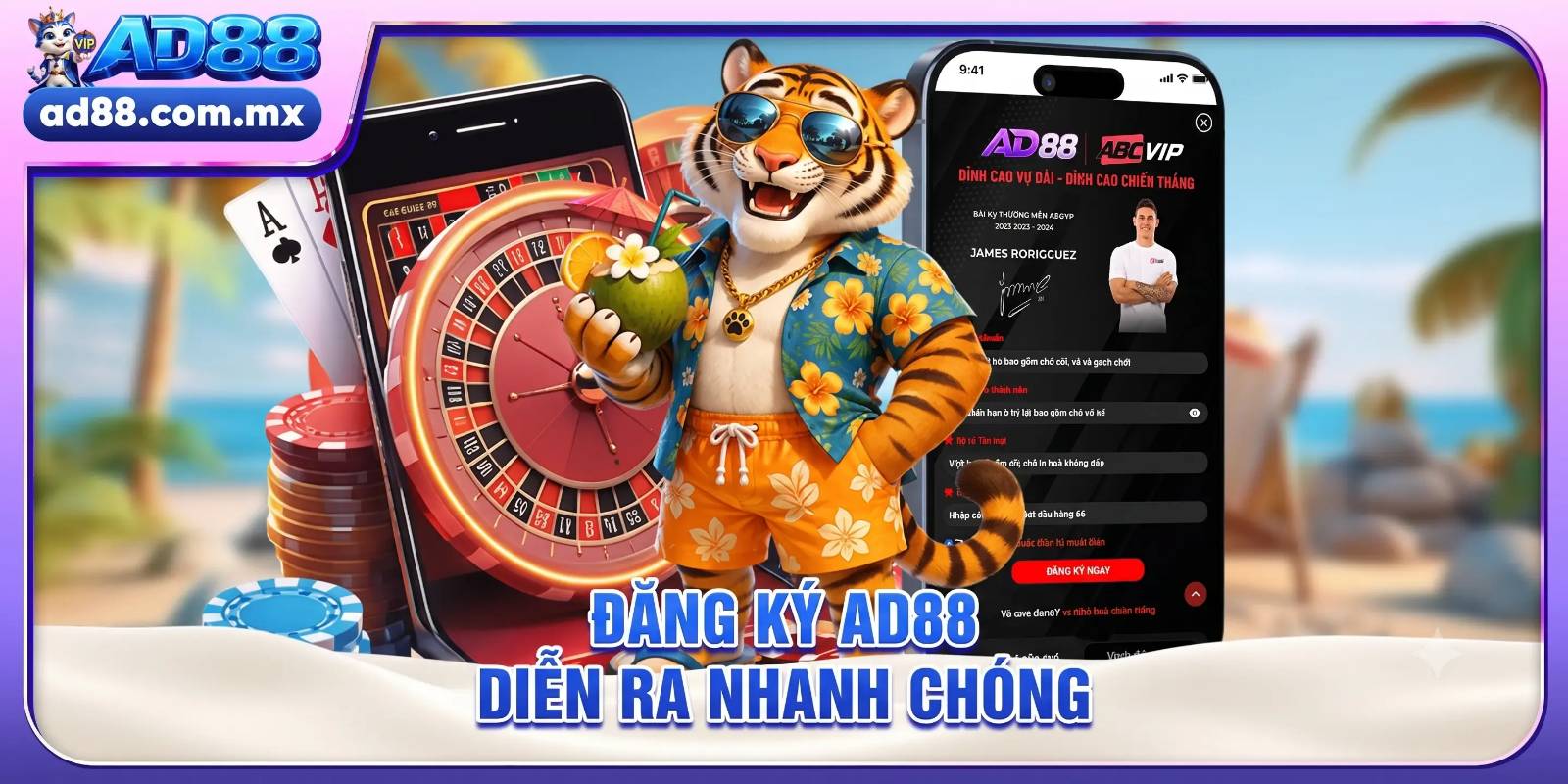 Đăng ký AD88 diễn ra nhanh chóng